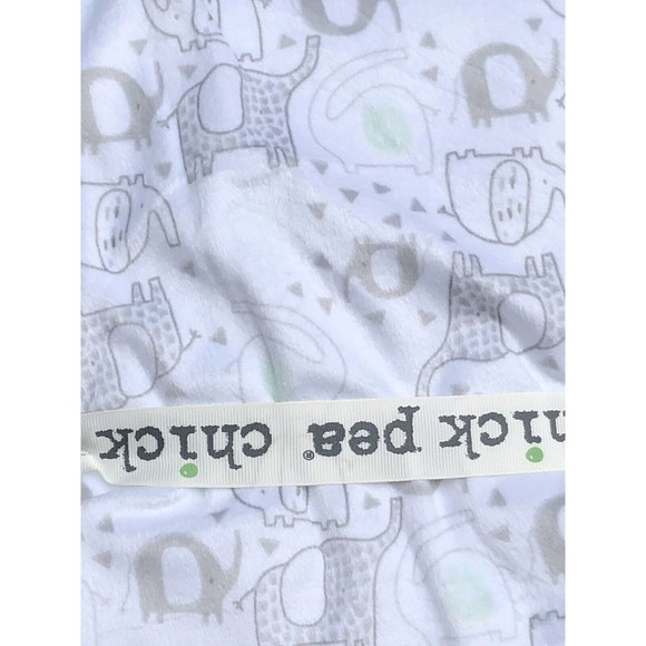 chick pea Other Chick Pea Baby Blanket Elephants Dinosaurs Gray